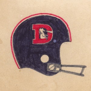 The original Broncos logo with the capital 'D' was a really tough one with all the detail in the horse figure!