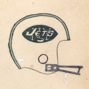 Lots of white details in the Jets logo made it a real challenge despite being only one color.
