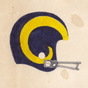 With all those flowing curves the Rams logo was another simple looking one that was really hard to pull off.