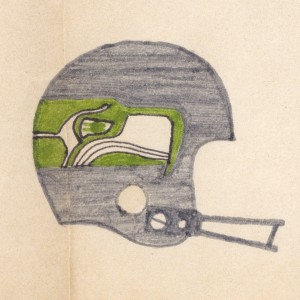 As a first year team with a very unusual logo and colors that kind of blended together, the Seahawks helmet was another tough one to get right.